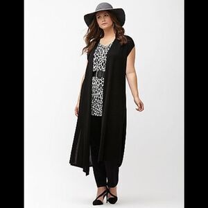 - Lane Bryant sleeveless long cardigan duster